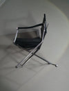 2 leather chrome folding chairs