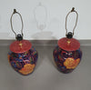 Hand - turned ceramic / glazed vase lamp holders 70s ( most likely French )
Height / vase 40 cm
Depth / 32 cm
Total height 74 cm