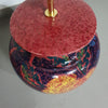 Hand - turned ceramic / glazed vase lamp holders 70s ( most likely French )
Height / vase 40 cm
Depth / 32 cm
Total height 74 cm