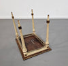 2 x nesting sidetable / neo classic /
Painted gold leaf top /
The battle of Texel