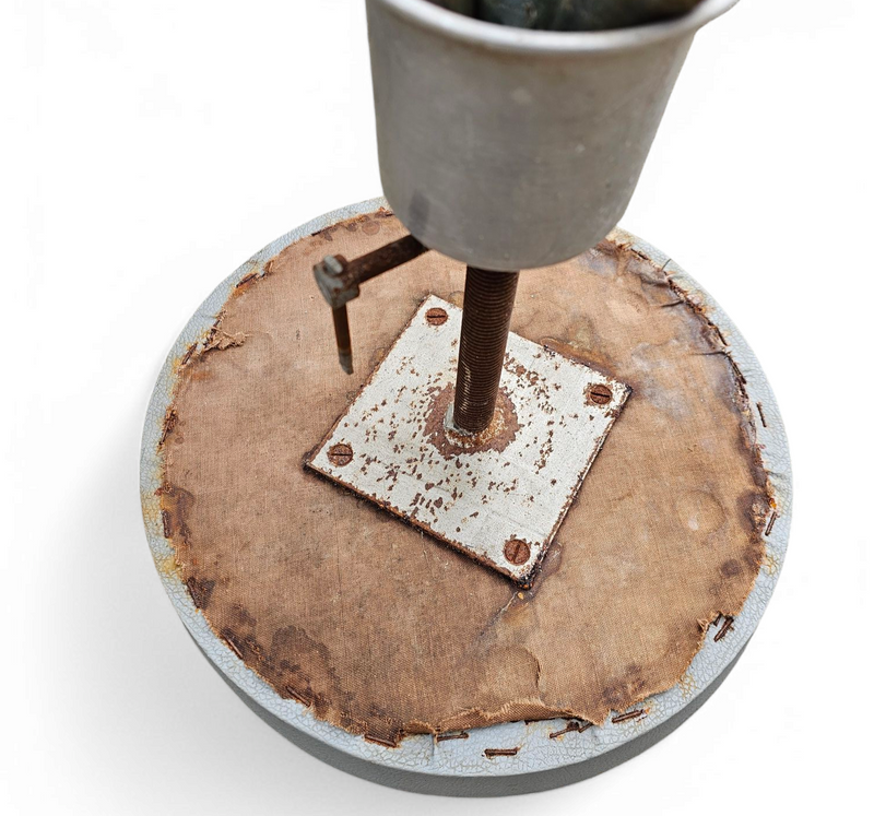 Industrial / adjustable / stool / 1950s