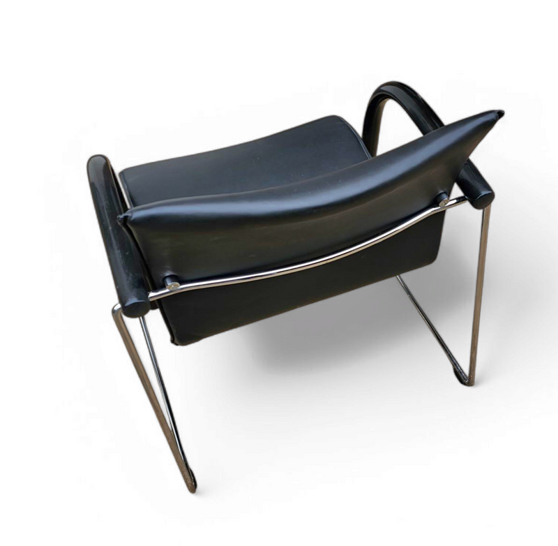 2 x Thonet S340 / black leather / wulf Schneider / Ulrich Böhme