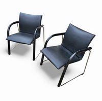 2 x Thonet S340 / black leather / wulf Schneider / Ulrich Böhme