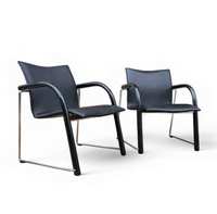 2 x Thonet S340 / black leather / wulf Schneider / Ulrich Böhme