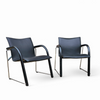 2 x Thonet S340 / black leather / wulf Schneider / Ulrich Böhme