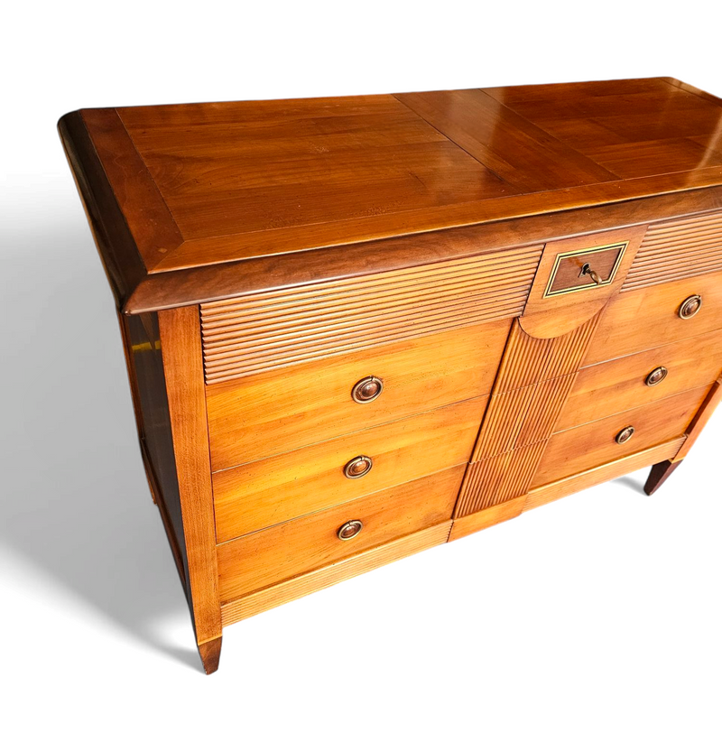 Brigitte Forestier for John Lewis & Partners / cherrywood commode chest, of four drawers 1990s
