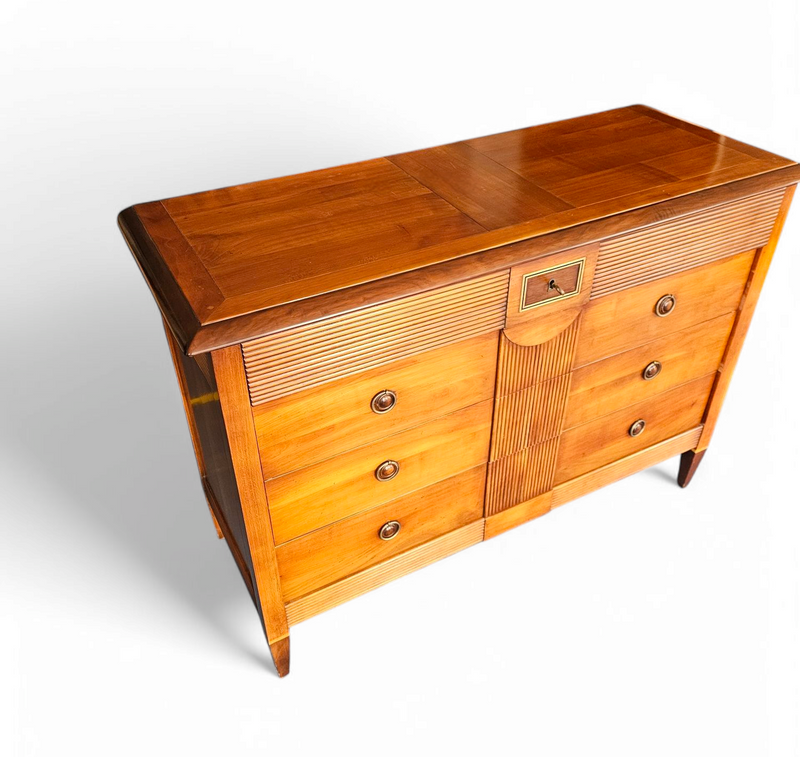 Brigitte Forestier for John Lewis & Partners / cherrywood commode chest, of four drawers 1990s