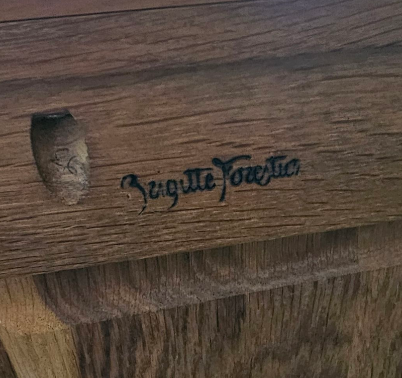 Brigitte Forestier for John Lewis & Partners / cherrywood commode chest, of four drawers 1990s