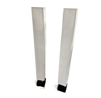 Floor lamps by Christian Koban for DOM. Hardly to find. Some signs of age / 1980s