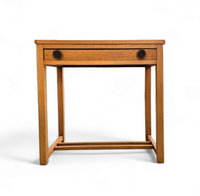 Solid oak side table 1970s