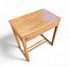 Solid oak side table 1970s