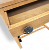 Solid oak side table 1970s