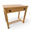 Solid oak side table 1970s