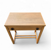 Solid oak side table 1970s