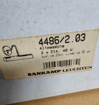 6 x New old stock / picture lights with Switch / by Bankamp 1990s
