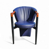 6 x Costantini arm chair /dark blue leather