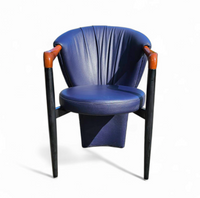 6 x Costantini arm chair /dark blue leather