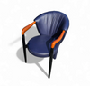 6 x Costantini arm chair /dark blue leather