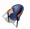 6 x Costantini arm chair /dark blue leather