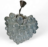 Lartigiani hanging lamp Hand blown glass 1960s