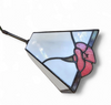 3 light chandelier with glass shades /Art Deco