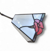 3 light chandelier with glass shades /Art Deco