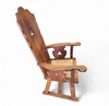High back / monastry / rush seat armchair 1950s