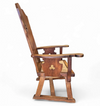 High back / monastry / rush seat armchair 1950s