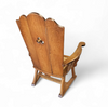 High back / monastry / rush seat armchair 1950s