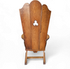 High back / monastry / rush seat armchair 1950s