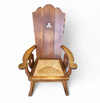 High back / monastry / rush seat armchair 1950s