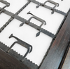 Frenche / brutalist Coffee table / forged / wrought iron / shepherd with dog and his herd 1970s / transparent glass top