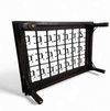 Frenche / brutalist Coffee table / forged / wrought iron / shepherd with dog and his herd 1970s / transparent glass top