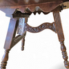 Antique tripot carved folding table / Netherlands / oak /19th century circa 1880.