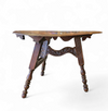 Antique tripot carved folding table / Netherlands / oak /19th century circa 1880.