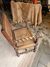 2 x Jacobean Lionel head armchairs
Oak wood / webbing
Early 20th century