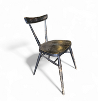 L.Ercolani / early / Ercol Black Stacking Chair / 1950s 