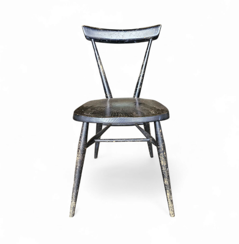 L.Ercolani / early / Ercol Black Stacking Chair / 1950s 