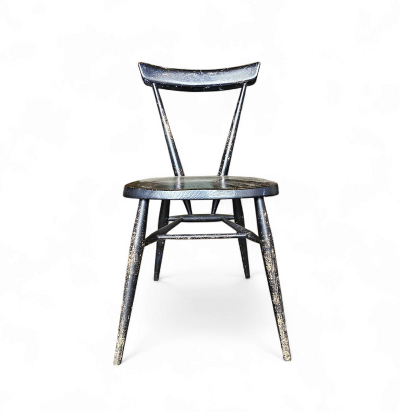 L.Ercolani / early / Ercol Black Stacking Chair / 1950s 