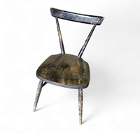 L.Ercolani / early / Ercol Black Stacking Chair / 1950s 