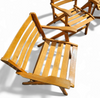 4 x Folding Chairs by Ico & Luisa Parisi for Reguitti, Italy, 1970s,