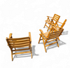 4 x Folding Chairs by Ico & Luisa Parisi for Reguitti, Italy, 1970s,
