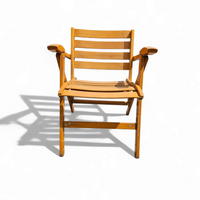 4 x Folding Chairs by Ico & Luisa Parisi for Reguitti, Italy, 1970s,