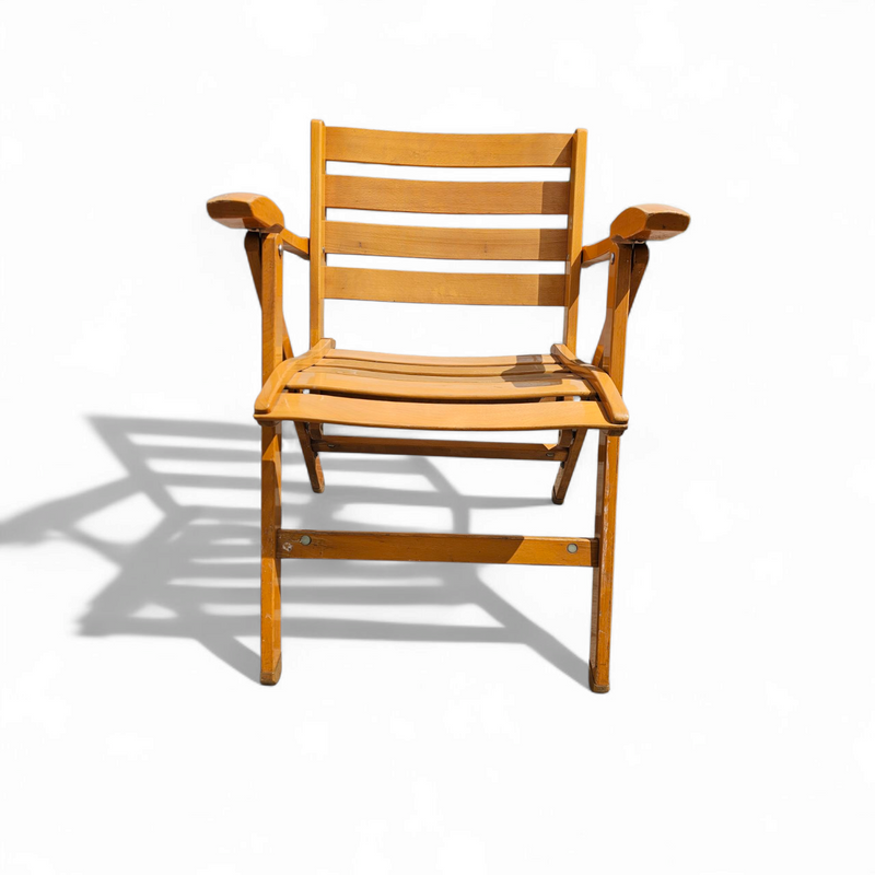 4 x Folding Chairs by Ico & Luisa Parisi for Reguitti, Italy, 1970s,