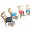 4 x spindle chair / blue / red /  black 1960s