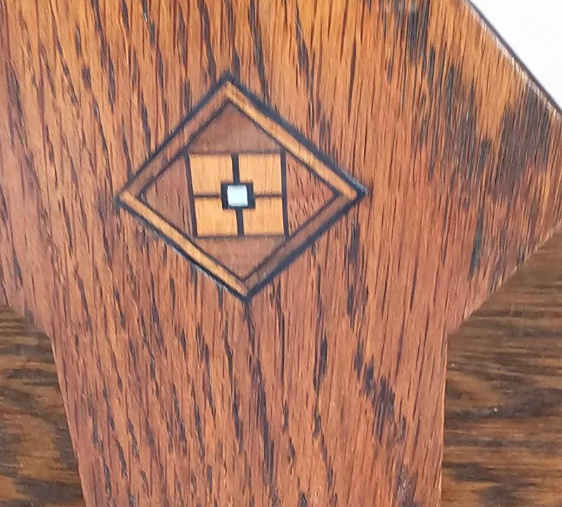 Oak side table / rack 1940s