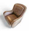 2 x Natuzzi lounge chairs / leather / 1980s