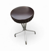 3 x stool / black top / chrome frame / 1970s