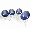 4 x dark blue Thonet S664 dining chairs /designed in 1954 by Eddie Harlis