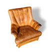 Sheep Leather club chair 1970s with magazine holder